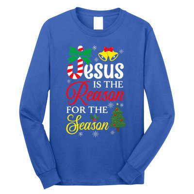 God Jesus Christ Is Reason For The Christmas Season Funny Gift Long Sleeve Shirt