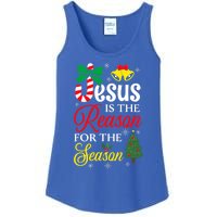 God Jesus Christ Is Reason For The Christmas Season Funny Gift Ladies Essential Tank