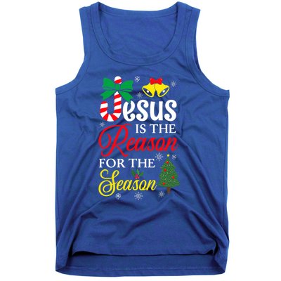 God Jesus Christ Is Reason For The Christmas Season Funny Gift Tank Top