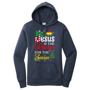 God Jesus Christ Is Reason For The Christmas Season Funny Gift Women's Pullover Hoodie