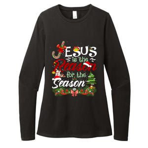 God Jesus Christ Is Reason For The Christmas Season Holiday Gift Womens CVC Long Sleeve Shirt