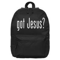 Got Jesus Christian Religion God 16 in Basic Backpack