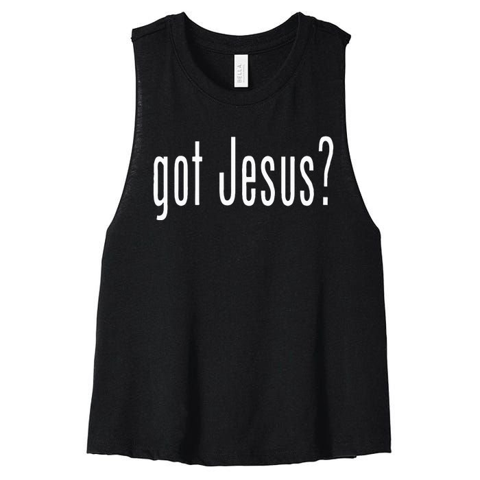 Got Jesus Christian Religion God Women's Racerback Cropped Tank