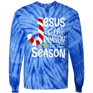 God Jesus Christ Is Reason For The Christmas Season Holiday Gift Tie-Dye Long Sleeve Shirt