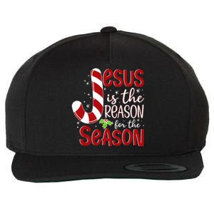 God Jesus Christ Is Reason For The Christmas Season Holiday Funny Gift Wool Snapback Cap