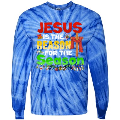 God Jesus Christ Is Reason For The Christmas Season Great Gift Tie-Dye Long Sleeve Shirt