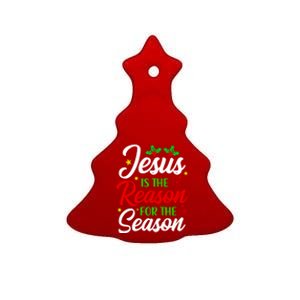 God Jesus Christ Is Reason For The Christmas Season Xmas Gift Ceramic Tree Ornament