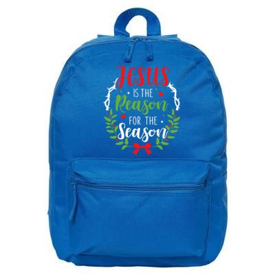 God Jesus Christ Is Reason For The Season Christmas Funny Gift 16 in Basic Backpack