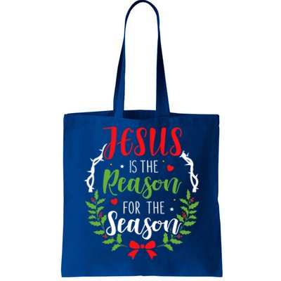 God Jesus Christ Is Reason For The Season Christmas Funny Gift Tote Bag