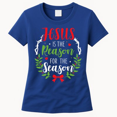 God Jesus Christ Is Reason For The Season Christmas Funny Gift Women's T-Shirt