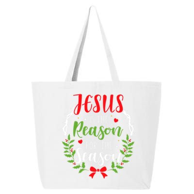 God Jesus Christ Is Reason For The Season Christmas Funny Gift 25L Jumbo Tote