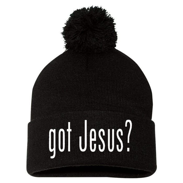 Got Jesus Christian Religion God Pom Pom 12in Knit Beanie