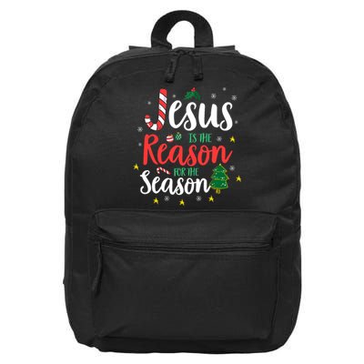 God Jesus Christ Is Reason For The Christmas Season Holiday 16 in Basic Backpack