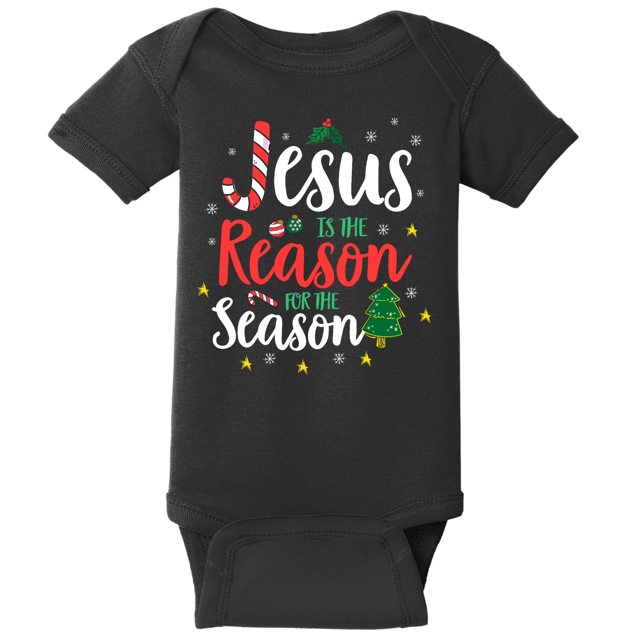 God Jesus Christ Is Reason For The Christmas Season Holiday Baby Bodysuit