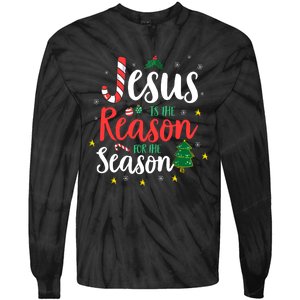 God Jesus Christ Is Reason For The Christmas Season Holiday Tie-Dye Long Sleeve Shirt