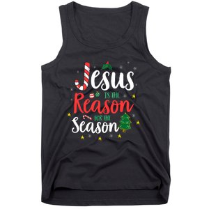 God Jesus Christ Is Reason For The Christmas Season Holiday Tank Top