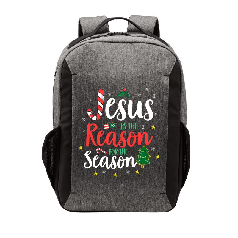 God Jesus Christ Is Reason For The Christmas Season Holiday Vector Backpack