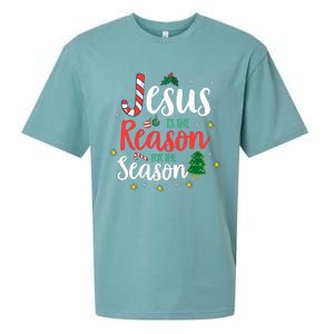 God Jesus Christ Is Reason For The Christmas Season Holiday Sueded Cloud Jersey T-Shirt