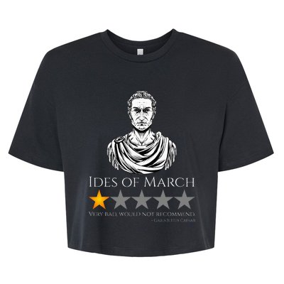 Gaius Julius Caesar Ides Of March Ancient Rome Meme Bella+Canvas Jersey Crop Tee