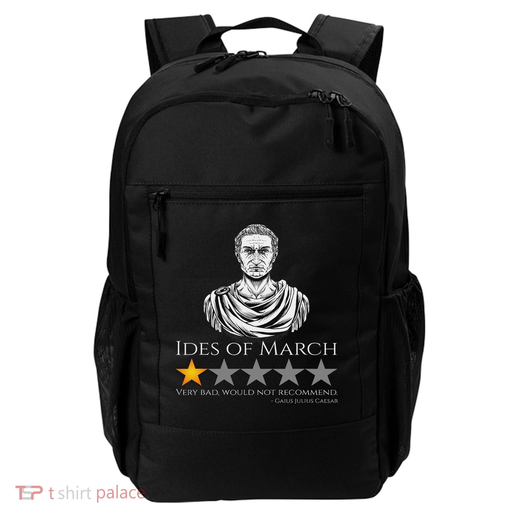 Gaius Julius Caesar Ides Of March Ancient Rome Meme Daily Commute Backpack