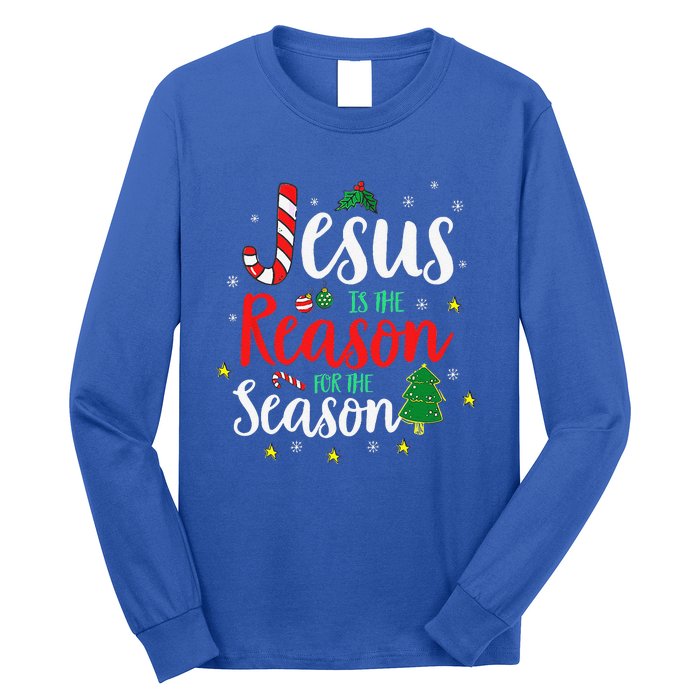 God Jesus Christ Is Reason For The Christmas Season Holiday Long Sleeve Shirt