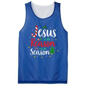 God Jesus Christ Is Reason For The Christmas Season Holiday Mesh Reversible Basketball Jersey Tank