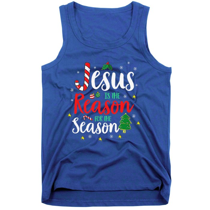 God Jesus Christ Is Reason For The Christmas Season Holiday Tank Top