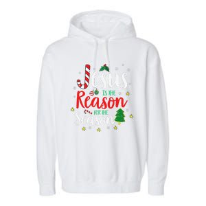 God Jesus Christ Is Reason For The Christmas Season Holiday Garment-Dyed Fleece Hoodie