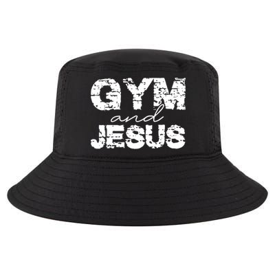 Gym & Jesus Christian Workout Fitness Cool Comfort Performance Bucket Hat