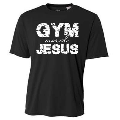 Gym & Jesus Christian Workout Fitness Cooling Performance Crew T-Shirt