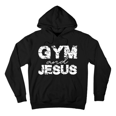 Gym & Jesus Christian Workout Fitness Hoodie