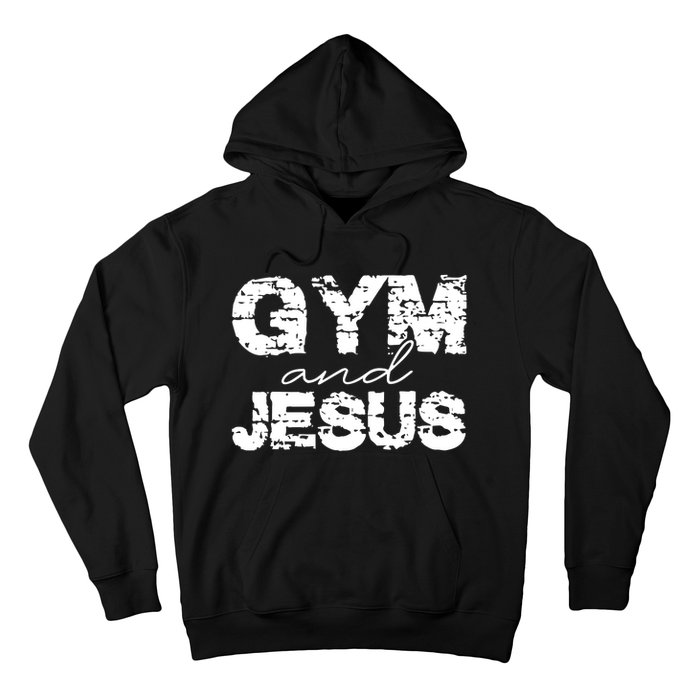 Gym & Jesus Christian Workout Fitness Hoodie