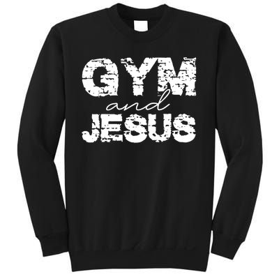 Gym & Jesus Christian Workout Fitness Sweatshirt