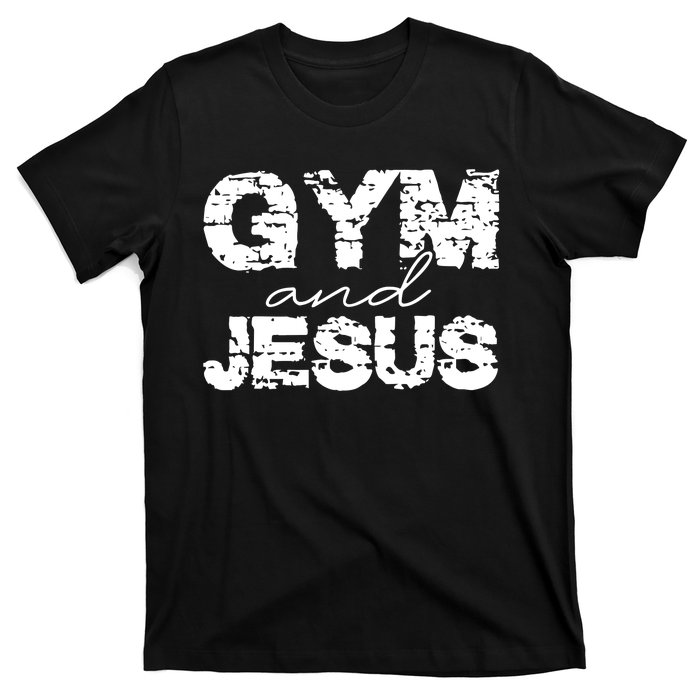 Gym & Jesus Christian Workout Fitness T-Shirt