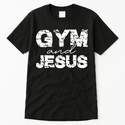 Gym & Jesus Christian Workout Fitness Tall T-Shirt