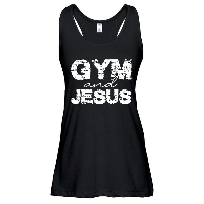 Gym & Jesus Christian Workout Fitness Ladies Essential Flowy Tank