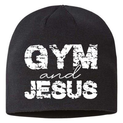 Gym & Jesus Christian Workout Fitness Sustainable Beanie