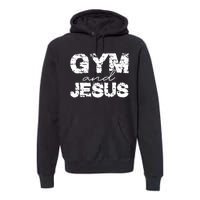 Gym & Jesus Christian Workout Fitness Premium Hoodie