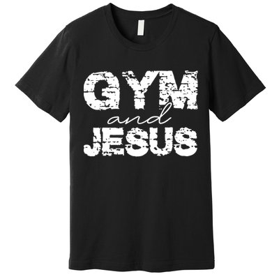 Gym & Jesus Christian Workout Fitness Premium T-Shirt