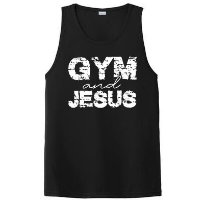 Gym & Jesus Christian Workout Fitness PosiCharge Competitor Tank