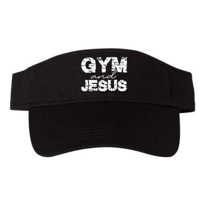 Gym & Jesus Christian Workout Fitness Valucap Bio-Washed Visor