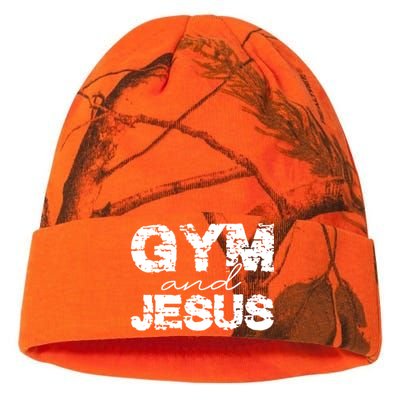 Gym & Jesus Christian Workout Fitness Kati Licensed 12" Camo Beanie