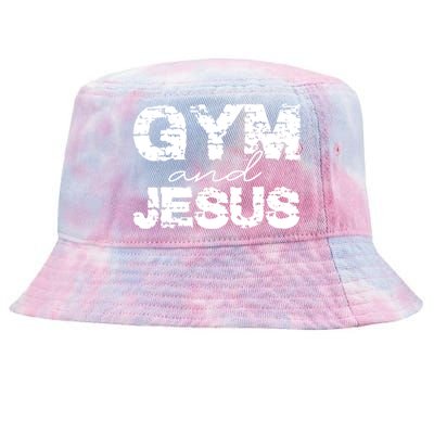 Gym & Jesus Christian Workout Fitness Tie-Dyed Bucket Hat