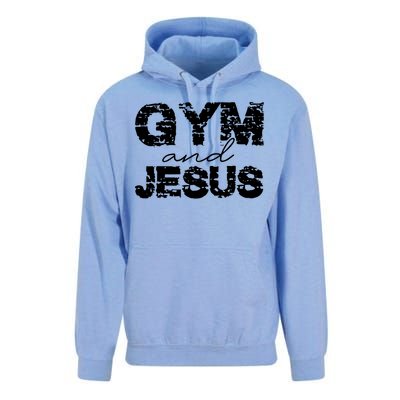 Gym & Jesus Christian Workout Fitness Unisex Surf Hoodie