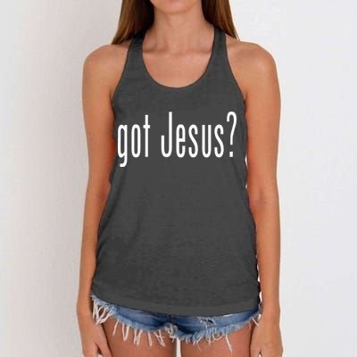 Got Jesus Christian Religion God Women's Knotted Racerback Tank