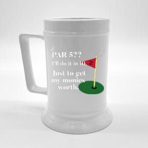 Golfer Jokes Dad's Golf Tee Golfing Humor Funny Golf Great Gift Beer Stein