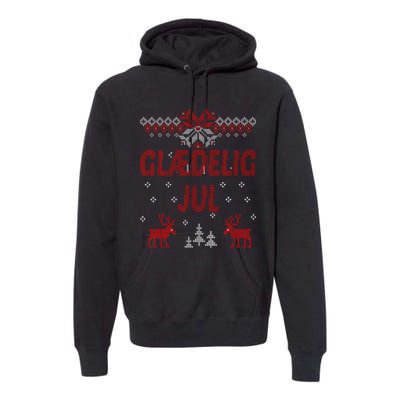 Glaedelig Jul Danish Merry Christmas Gift Idea Premium Hoodie