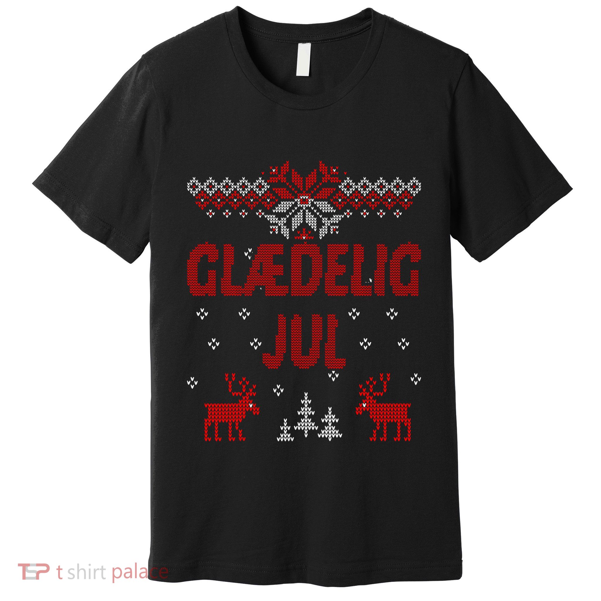 Glaedelig Jul Danish Merry Christmas Gift Idea Premium T-Shirt