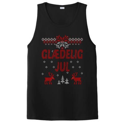 Glaedelig Jul Danish Merry Christmas Gift Idea PosiCharge Competitor Tank