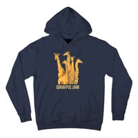 Giraffic Jam Funny Giraffe Driver Raffic Pun Gift Hoodie